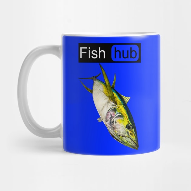 Fish hub yellowfin tuna by Art by Paul